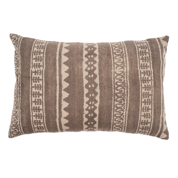 16x24 Carob Pillow Taupe