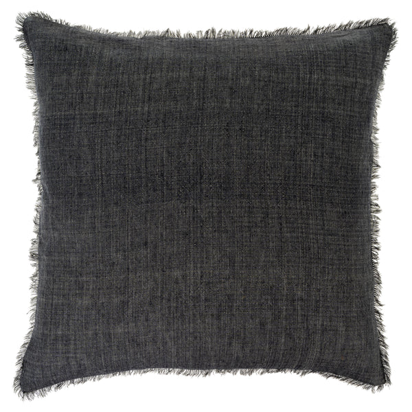 24x24 Lina Linen Pillow Coal