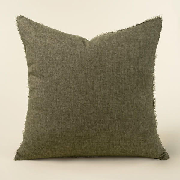 24x24 Lina Linen Pillow Mink