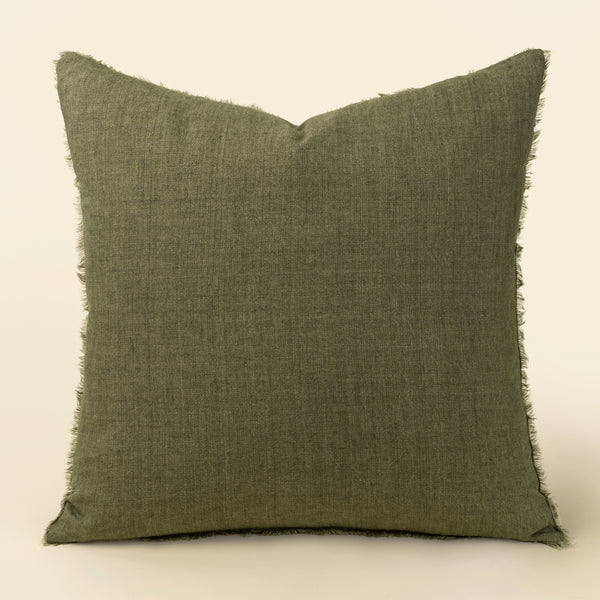 24x24 Lina Linen Pillow Kelp