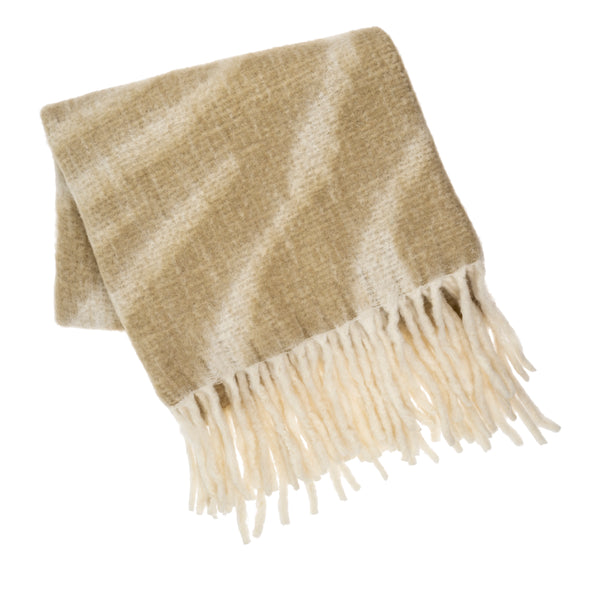 Bergen Wool Blend Throw, Pampas