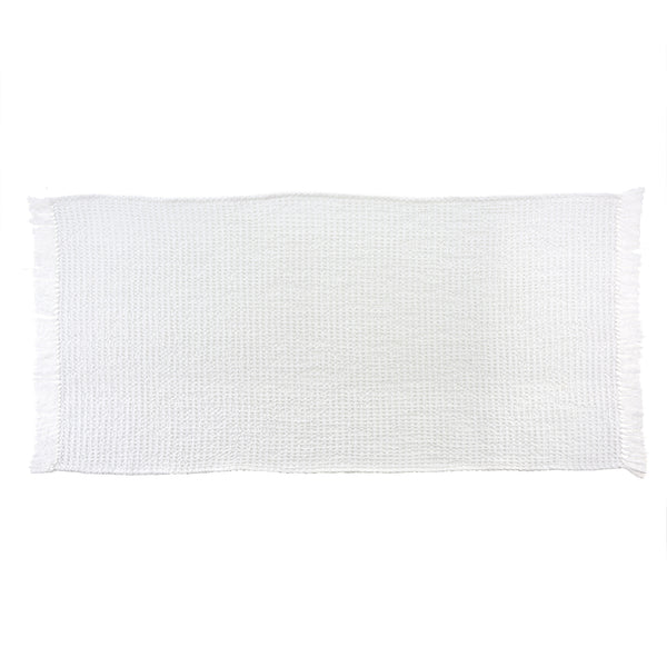 Waffle Bath Towel, White