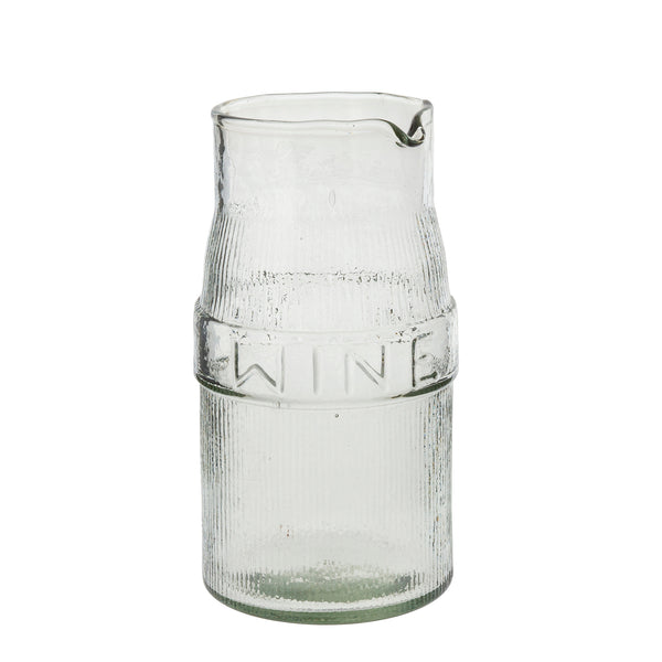 Wine Pressed Glass Pitcher