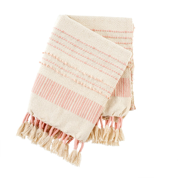 Beach House Throw, Rose