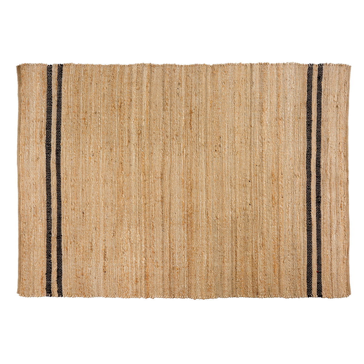 Coastal Stripe Rug, Black - 4x6 – Indaba Home