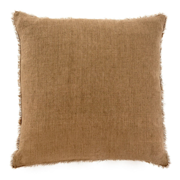 24x24 Lina Linen Pillow Hazelnut