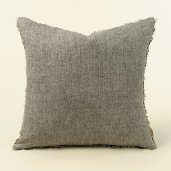 24x24 Lina Linen Pillow Warm Grey