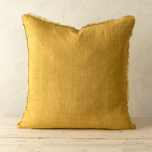 24x24 Lina Linen Pillow Honey