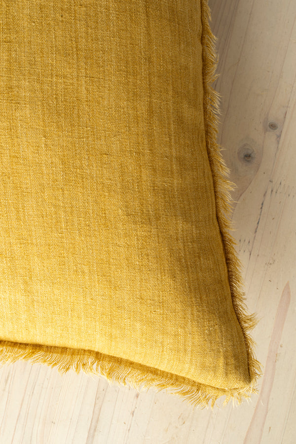 24x24 Lina Linen Pillow Honey