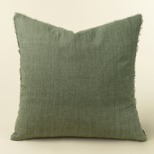 24x24 Lina Linen Pillow Laurel