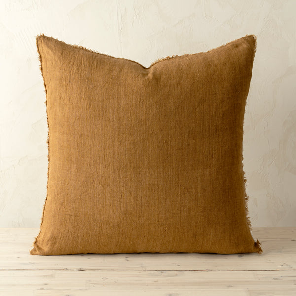 24x24 Lina Linen Pillow Gold