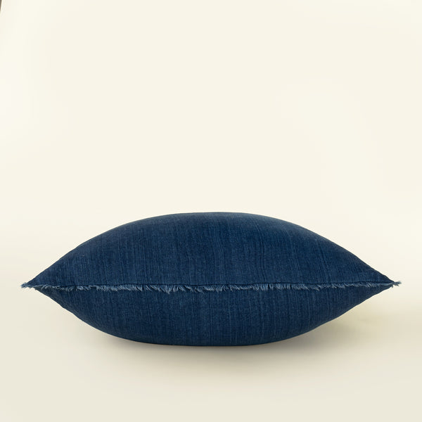 24x24 Lina Linen Pillow Cobalt