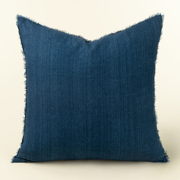 24x24 Lina Linen Pillow Cobalt