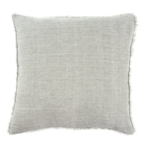 24x24 Lina Linen Pillow Flint Grey