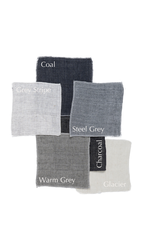 20x20 Lina Linen Pillow Charcoal