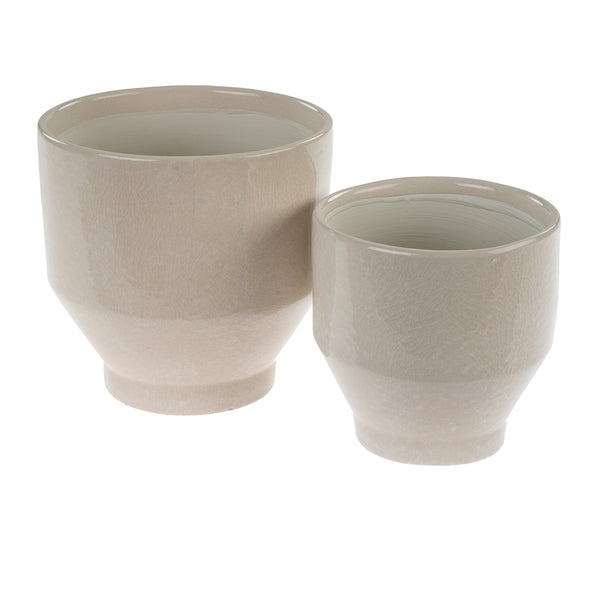 Oxford Pots S/2, White