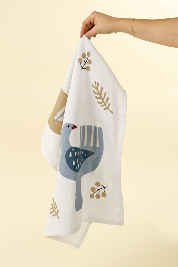 Alpine Dove Flour Sack Tea Towels S/2