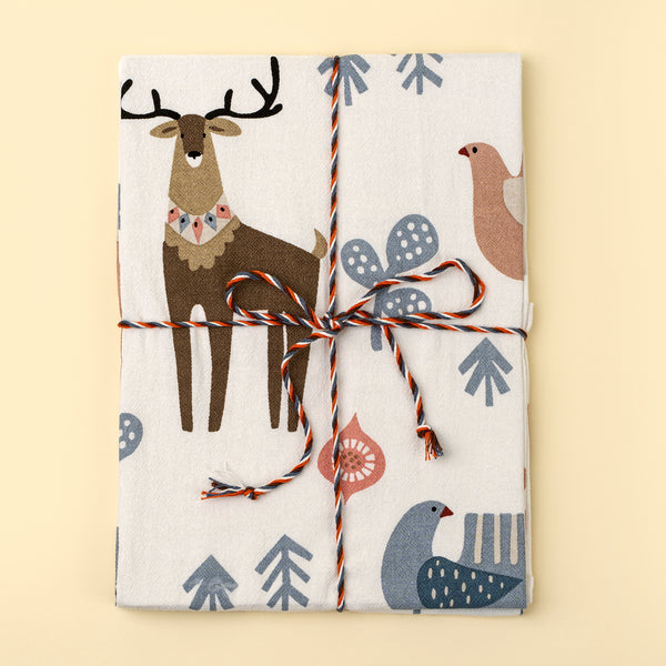 Nordic Noel Flour Sack Tea Towels S/2
