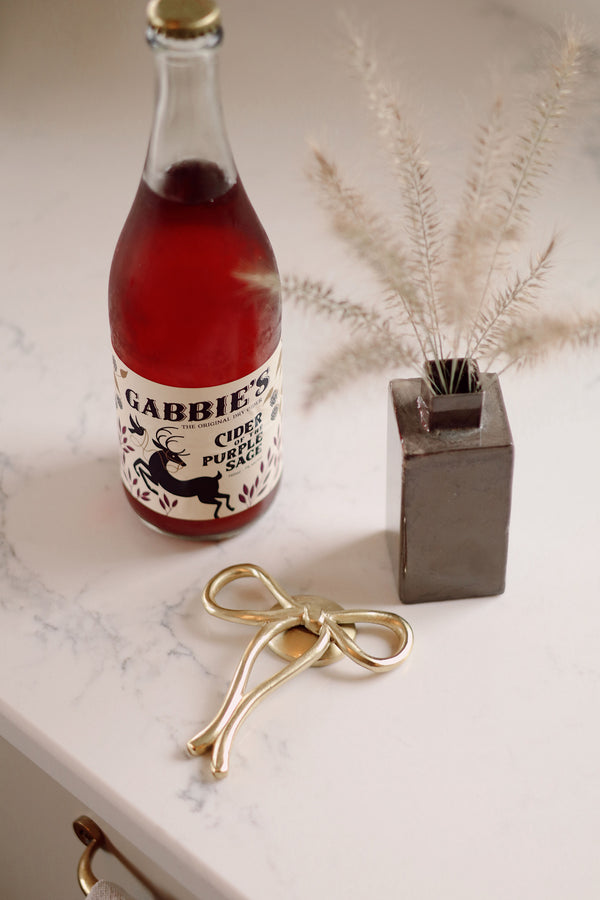 Brass Bow Bottle Opener