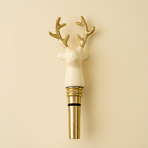 Gilded Stag Bottle Stopper