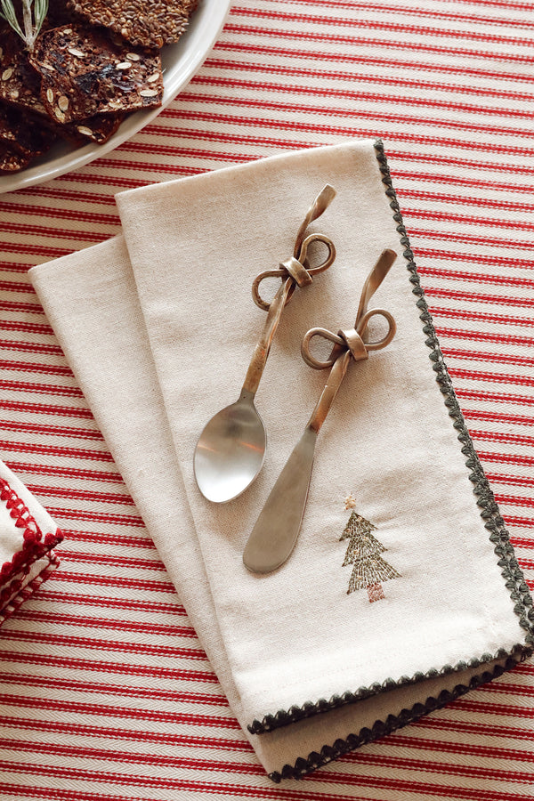 Tied Bow Spoons S/3