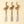 Tied Bow Spreaders S/3