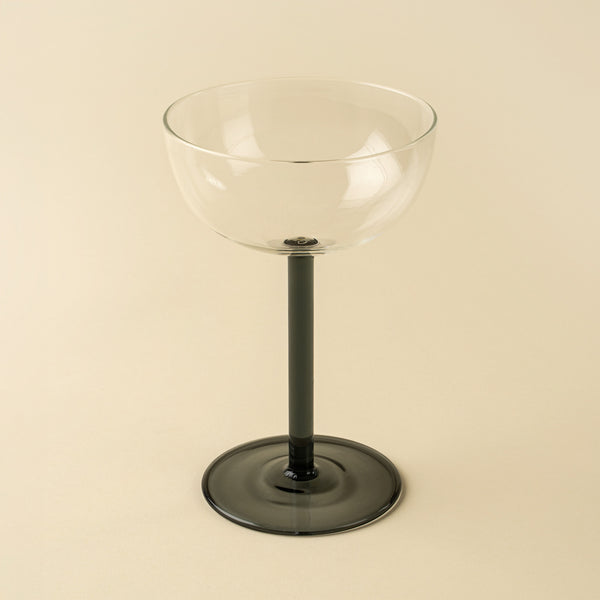 Aura Coupe Glass, Smoke