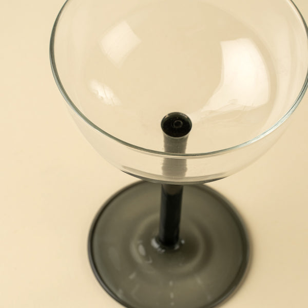Aura Coupe Glass, Smoke