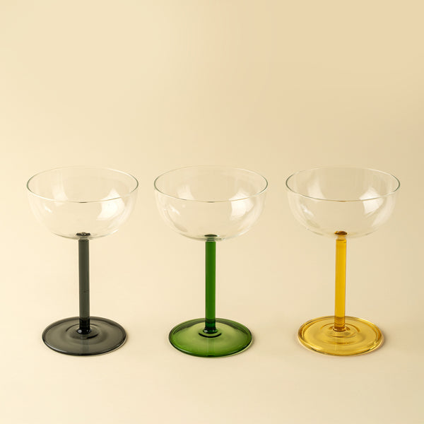 Aura Coupe Glass, Smoke