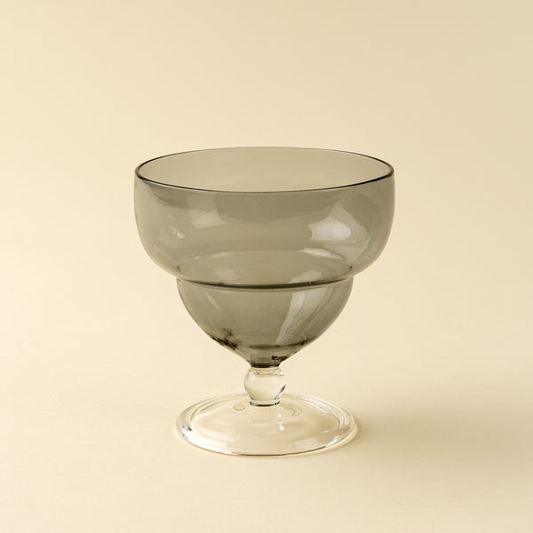 Savoy Coupe Glass, Smoke