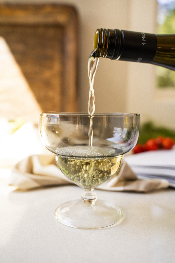 Savoy Coupe Glass, Smoke