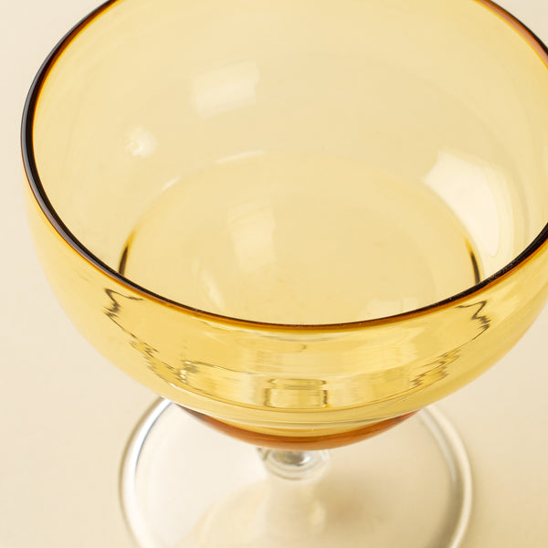 Savoy Coupe Glass, Amber
