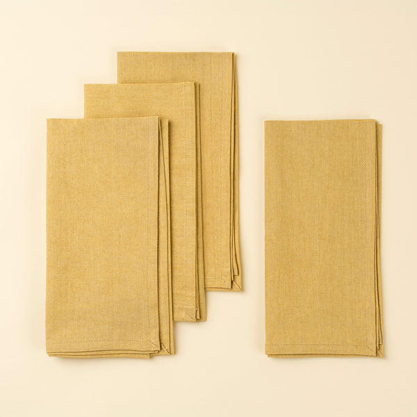 Calla Cotton Napkins S/4, Straw