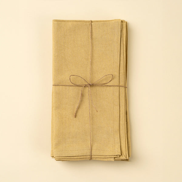Calla Cotton Napkins S/4, Straw