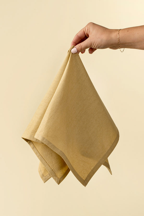 Calla Cotton Napkins S/4, Straw