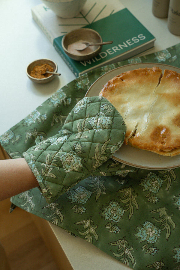 Elowen Block Print Oven Mitt