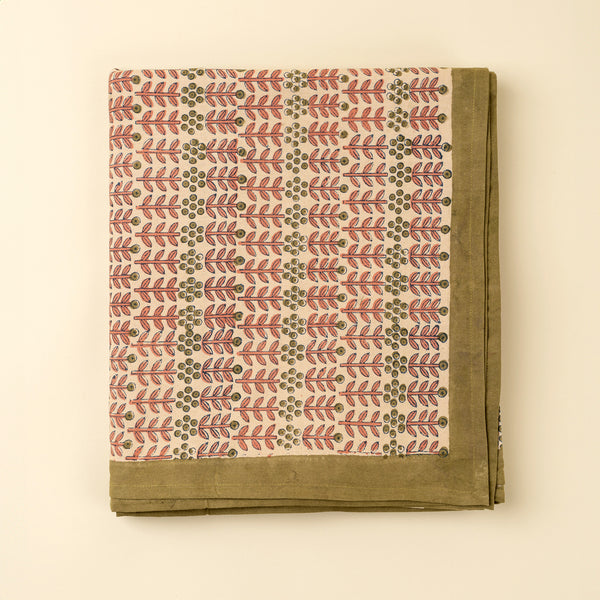 Floria Block Print Tablecloth