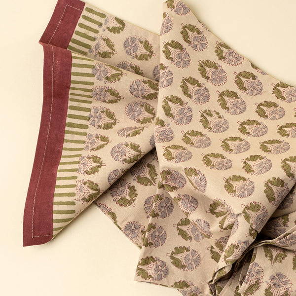 Nandini Block Print Table Runner - 108"L