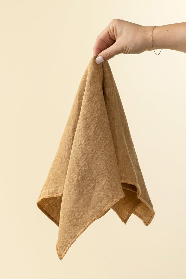 Stonewashed Linen Napkins S/4, Clay