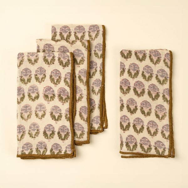 Nandini Block Print Napkins S/4