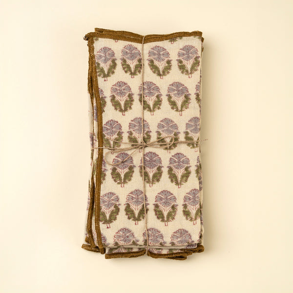 Nandini Block Print Napkins S/4