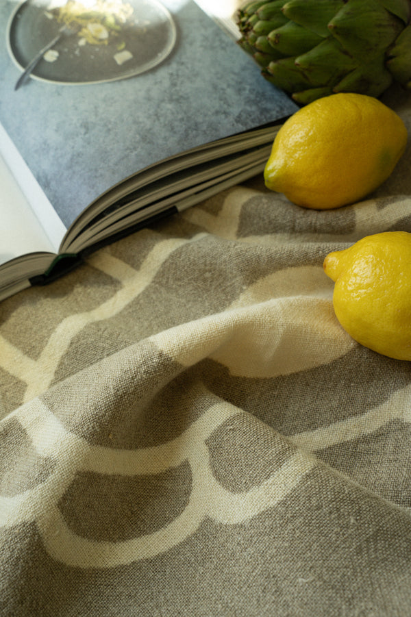 Poppy Selvage Linen Tea Towel