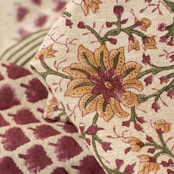 Leila Block Print Tablecloth