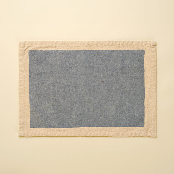 Canvas Placemats S/4, Light Blue