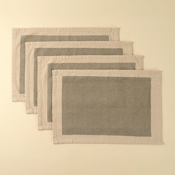 Canvas Placemats S/4, Stone