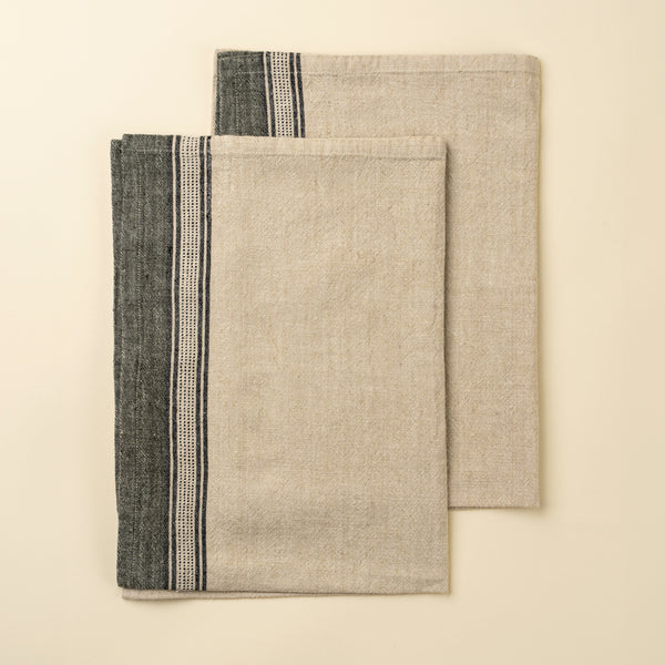 Thea Stripe Tea Towels S/2