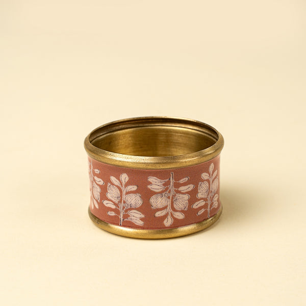 Arbor Enameled Napkin Ring, Rose