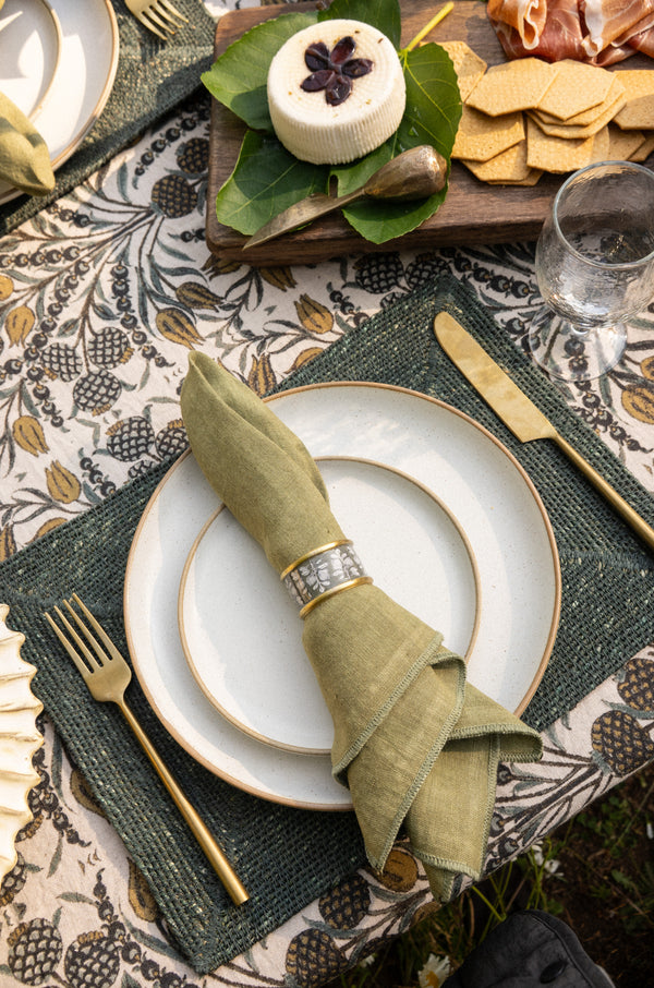 Natura Seagrass Placemats S/4, Deep Sea