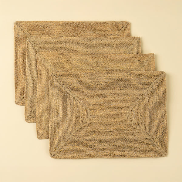 Natura Seagrass Placemats S/4, Natural