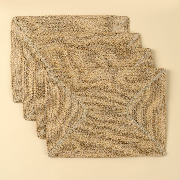 Natura Seagrass Placemats S/4, Ivory
